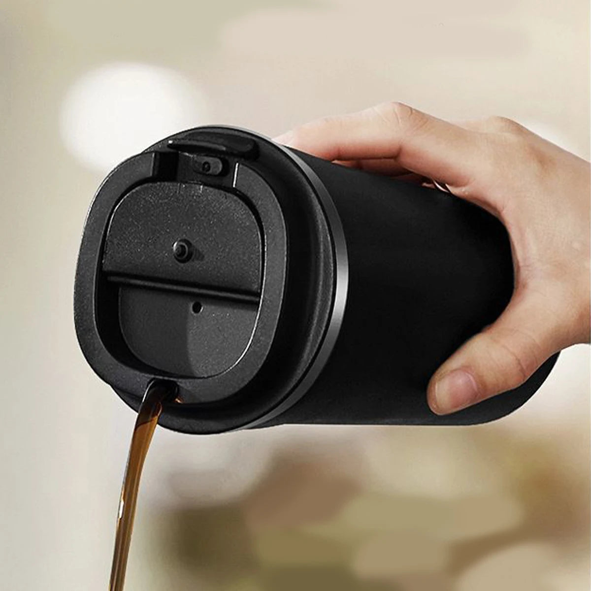 WORTHBUY Thermos Cup 304 Stainless Steel Double Wall Insulated Coffee Mug Leak-proof Thermal Tumbler Travel Portable Drinkware - Buy online at  Vibe In Cart.