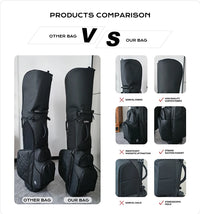 ASL GOLF OEM Brand Custom logo Black Tour Staff Golf Bags Pu Leather Waterproof Golf Bag for  with 14 - Buy online at  Vibe In Cart.