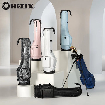 HELIX Golf Stand Bag - Portable Golf Bag with Silent-Rolling Wheels, Inverted Club Design for Easy Access, Protects Clubs - Buy online at  Vibe In Cart.