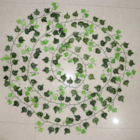 100pcs Leaf 1 piece 2.4M Home Decor Artificial Ivy Leaf Garland Plants Vine Fake Foliage Flowers Creeper Green Ivy Wreath - Buy online at  Vibe In Cart.