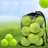 10pcs Tennis Balls With Mesh Carry Bag Practice Ball High Elasticity Pet Dog Playing Balls Outdoor Sports For Tennis Training - Buy online at  Vibe In Cart.