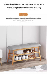 Shoe changing stool, simple doorstep stool for home use, soft cushioned stool, integrated shoe rack for entry, storage rack - Buy online at  Vibe In Cart.
