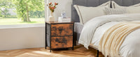 JHK Nightstand Bedside Coffee Sofa Tea Table Storage Closet Chest Clothes Display For Bedroom 2 Fabric Drawers Cabinet Furniture - Buy online at  Vibe In Cart.