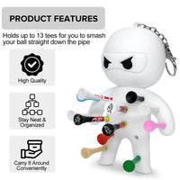 Cute Ninja Portable Golf Ball Tees Holder Keychain - Hote Sale Golf Accessory for Club Bag - Buy online at  Vibe In Cart.