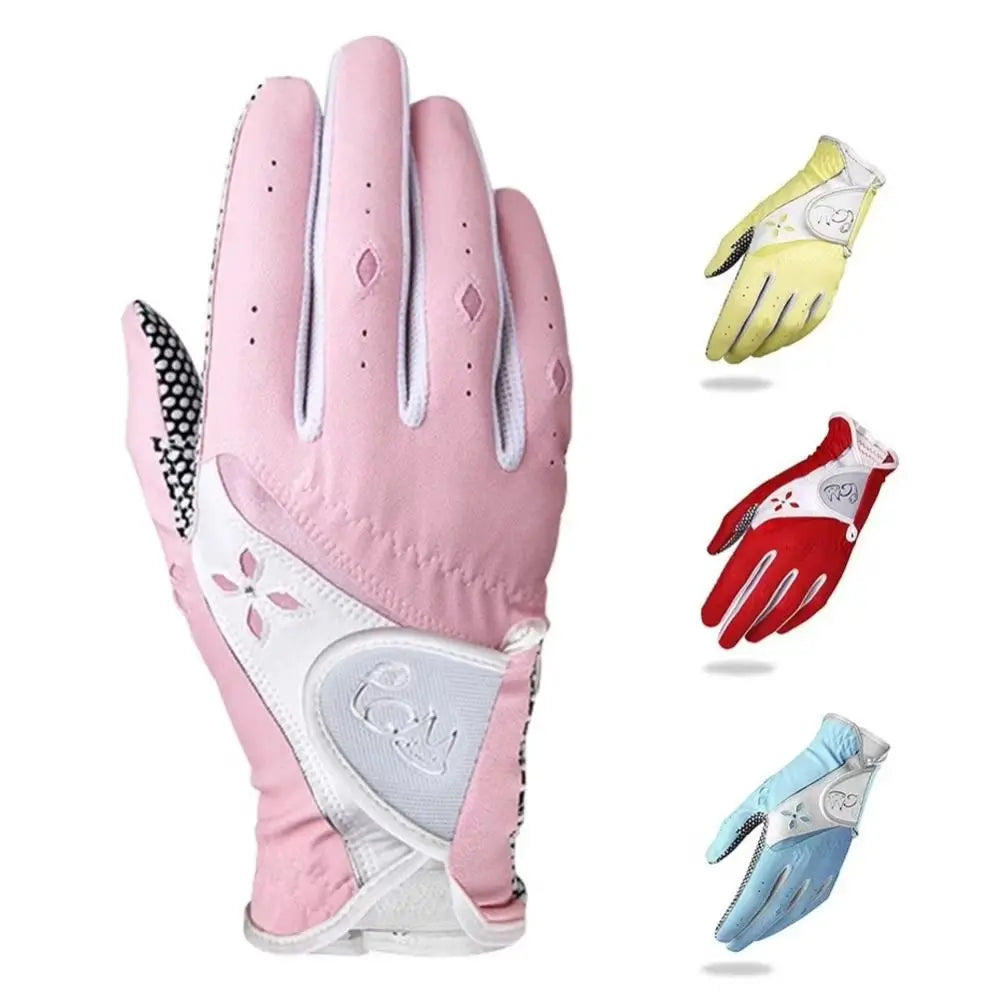 Breathable Women's Golf Gloves Comfortable Wear Resistant Outdoor Sports Gloves Soft Durable PU Leather Golf Mittens - Buy online at  Vibe In Cart.