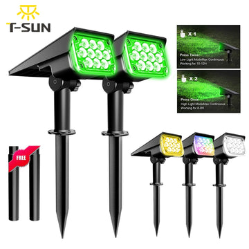 1/2/4PCS Solar Power Light Adjustable Light Temperature Solar Garden Light outdoor IP65 Solar Lamp Super Bright Solar Spotlight - Buy online at  Vibe In Cart.
