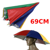 Portable Polyester Umbrella Hat for Fishing Anti-Rain Anti-Sun