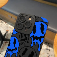 Shockproof Silicone Phone Case with Smile Face Pattern