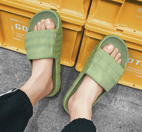 Soft Home Slippers Couple Summer Indoor Skid Proof Bathroom Slippers Sandals Hotel Solid Color Men Women Flip Flops Flat Shoes - Buy online at  Vibe In Cart.