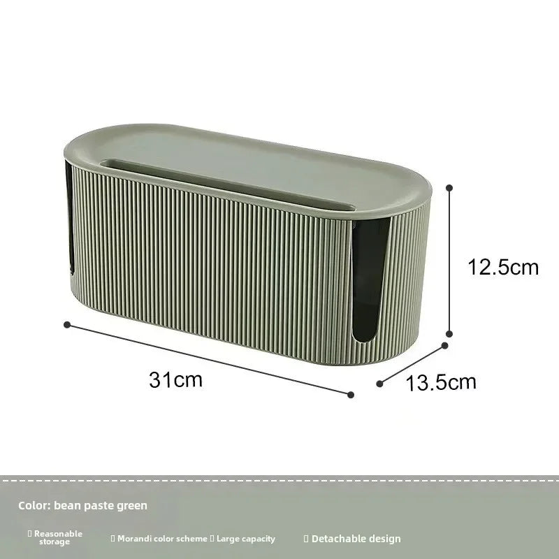 Plastic Desktop Storage Box for Cable Management