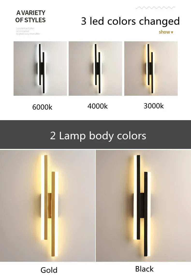 LED Bedroom Wall Lamp Wall Sconces Copper Line Pipe Acrylic Lampshade Indoor Lighting for Living Room Corridor Light Fixture - Buy online at  Vibe In Cart.