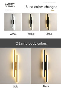 LED Bedroom Wall Lamp Wall Sconces Copper Line Pipe Acrylic Lampshade Indoor Lighting for Living Room Corridor Light Fixture - Buy online at  Vibe In Cart.