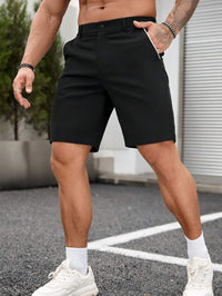 Summer Men's  Casual  Shorts Comfortable Golf  Knee Pants  Lightweight Stretch Casual Hiking Pants Summer Business Streetwear