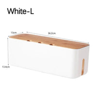 Plastic Cable Management Storage Box for Desk Wires