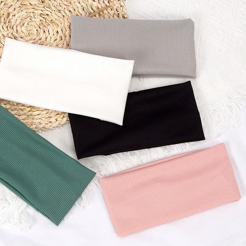 Elastic Solid Color Hair Bands for Women and Men Hairband Running Fitness Sports Yoga Headbands Girls Head Band Accessories - Buy online at  Vibe In Cart.