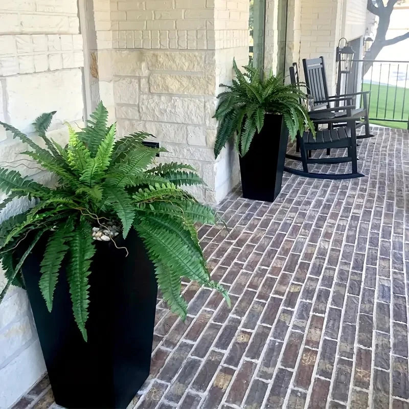 Realistic Boston Ferns 57cm/67cm Artificial Boston Fern Plants 38 Leaves UV Resistant Fake Ferns Greenery for Door Porch Decors - Buy online at  Vibe In Cart.