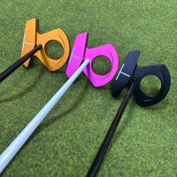 Right-Handed Golf Putter with Steel Shaft, 33-36 Inches, Black White