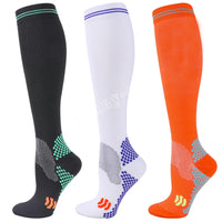 Knee-High Unisex Compression Socks for Varicose Veins 20-30 mmHg for Running and Cycling