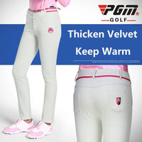 Women's Full Length Waterproof Golf Pants with High Elasticity and Warm Fleece