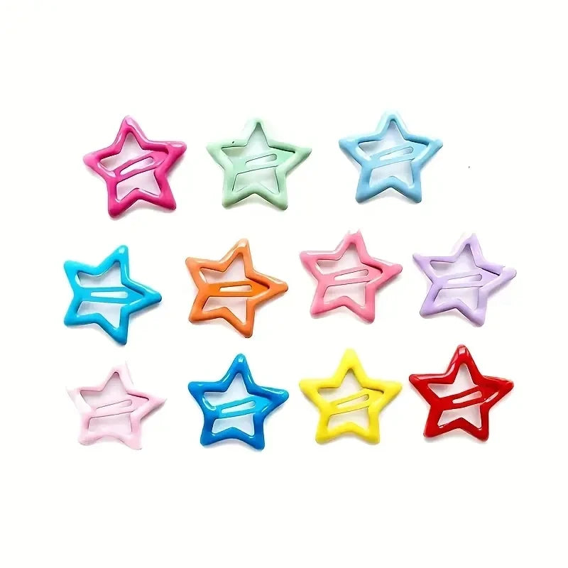 20pcs Colorful Star BB Hair Clips Adorable Hair Decoration for Girls and Kids Lovely Barrettes and Headwear Accessories - Buy online at  Vibe In Cart.