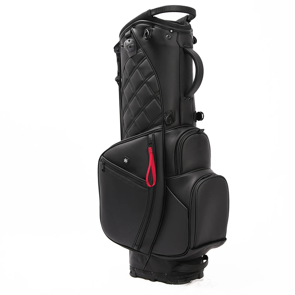 OEM Custom Logo 514 Way Waterproof PU Leather Golf Stand Bag Durable Polyester & Nylon Black Gray Club Bag - Buy online at  Vibe In Cart.