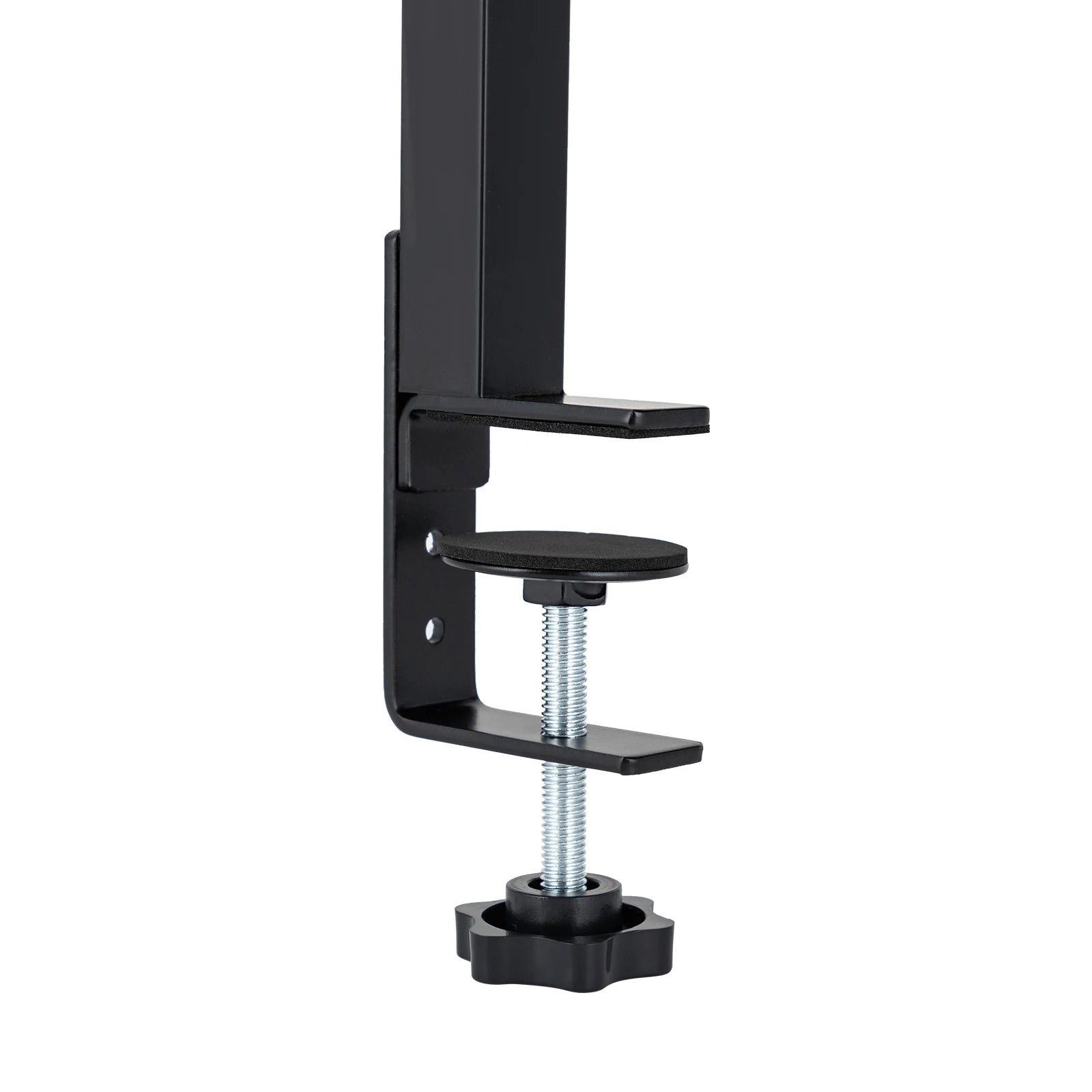 2-Tier Clamp-On Metal Desk Shelf, Black, 44x39x15 cm