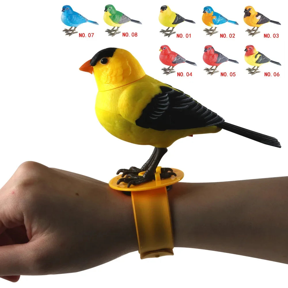 Simulated Electronic Singing Bird Toy with Motion and Sound Control
