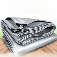 Waterproof Double Silver Sunshade Tarpaulin for 10-25 Sq M