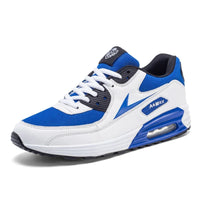 Men's Breathable Lace-Up Casual Running Shoes with Rubber Outsole