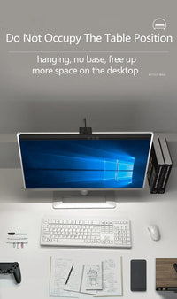 LED Desk Lamp for Monitor with RGB Backlight and Touch Controls