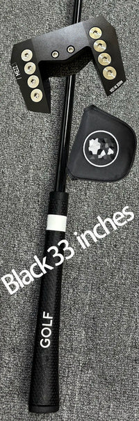 Right-Handed Golf Putter with Steel Shaft, Black, 33-35 Inches
