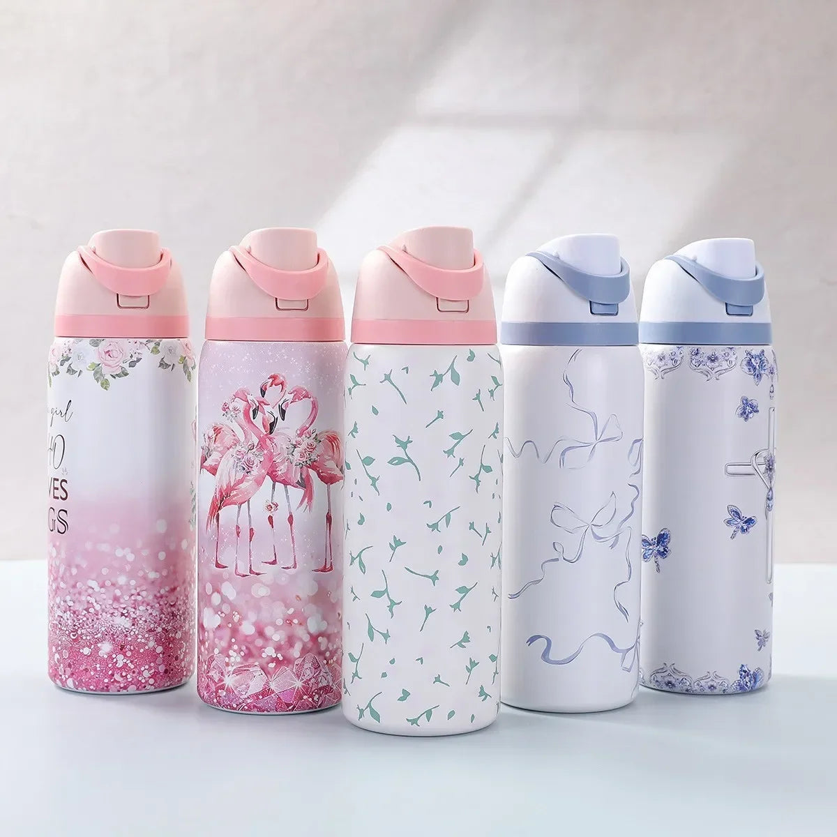 500ml Portable Thermal Flask Cartoon Stainless Steel Water Bottle for Kids Sports Leak Proof Insulated Cup for School Travel - Buy online at  Vibe In Cart.