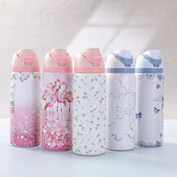 500ml Portable Thermal Flask Cartoon Stainless Steel Water Bottle for Kids Sports Leak Proof Insulated Cup for School Travel - Buy online at  Vibe In Cart.