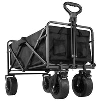 Collapsible Folding Utility Beach Wagon Cart Heavy Duty Large Capacity Fold Wagon Outdoor Trolley Portable Camping Cart Table - Buy online at  Vibe In Cart.