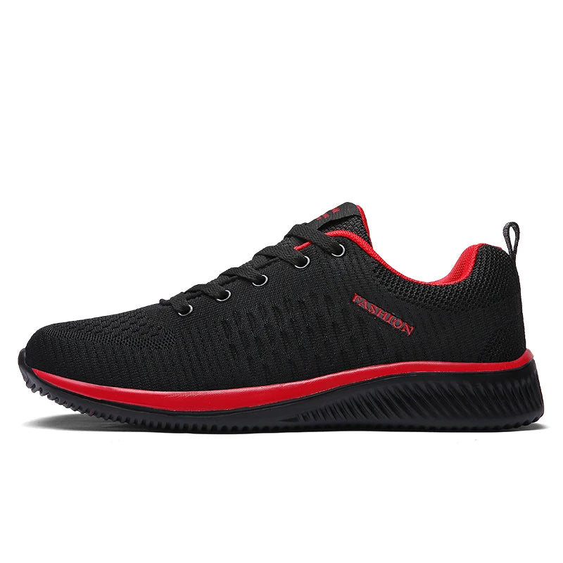 Men's Breathable Lace-Up Running Shoes with Cushioning