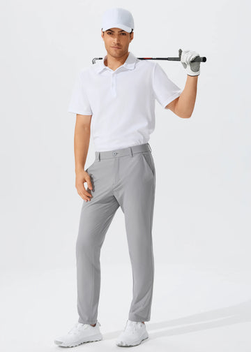 Men's Casual Golf Pants, Stretch Slim Straight Lightweight Quality Business Pants Golf Sports Trousers 30-34 Inseam Length - Buy online at  Vibe In Cart.