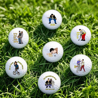 6 counts Funny Happy Gilmore Golf Balls Gift Set, Hilarious Novelty Golf Ball Set for Men, Dad,  Fun Golf  Accessories & Decor - Buy online at  Vibe In Cart.
