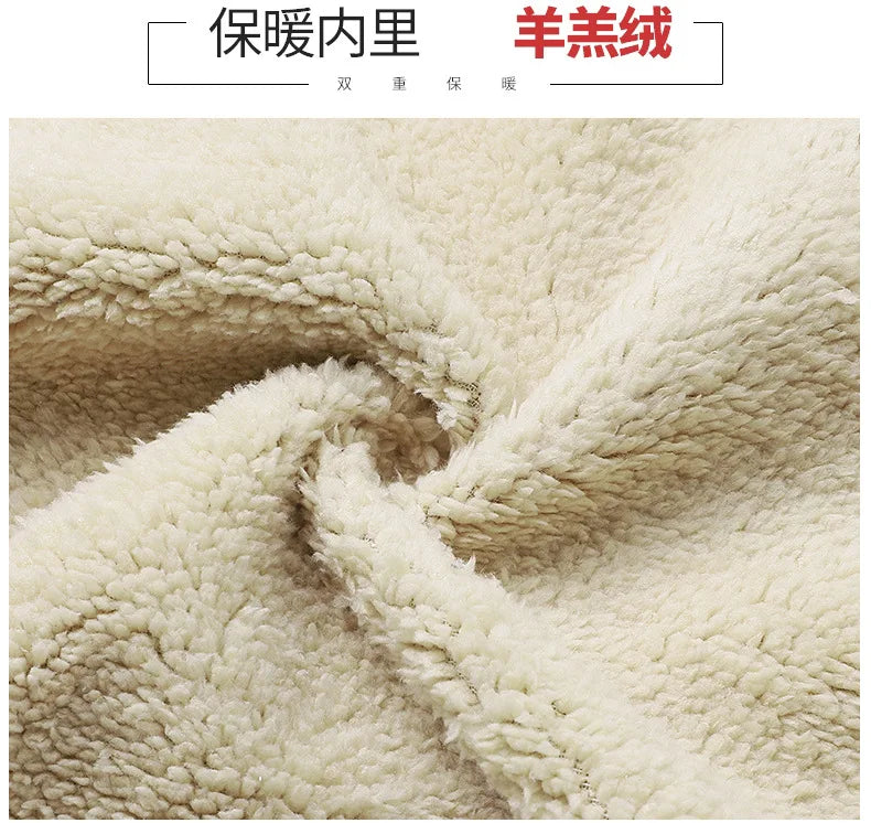 Sherpa Lined Men's Winter Jacket, Thickened Workwear Men Hooded Coat, Outdoor Casual Warm Fleece Jackets For Man - Buy online at  Vibe In Cart.