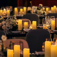 12-120PCS Wedding LED Candles Flickering Decor Flameless Candles Battery Operated with Remote Control Tealight Dinner Home Party - Buy online at  Vibe In Cart.