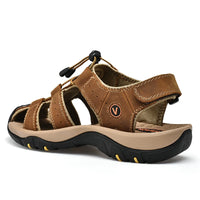 Summer Men Sandals Genuine Leather Mens Casual Shoes Outdoor Men Leather Sandals for Men Beach Shoes Roman Shoes Plus Size 38-48 - Buy online at  Vibe In Cart.