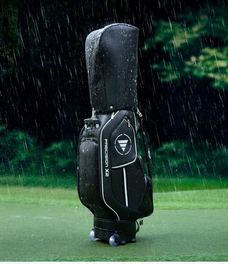 Waterproof PU Golf Ball Bag with Wheel and High Capacity