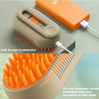 Hot Cat Dog Pet Spray Massage Brush One Button Steam Spray Folding Rotatable Floating Hair Bath Hair Removal Brush Comb - Buy online at  Vibe In Cart.
