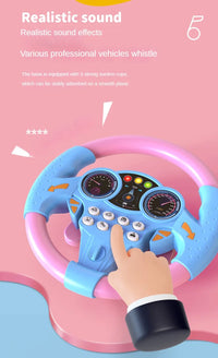 Educational Infant Steering Wheel Toy with Flashing Lights and Sounds