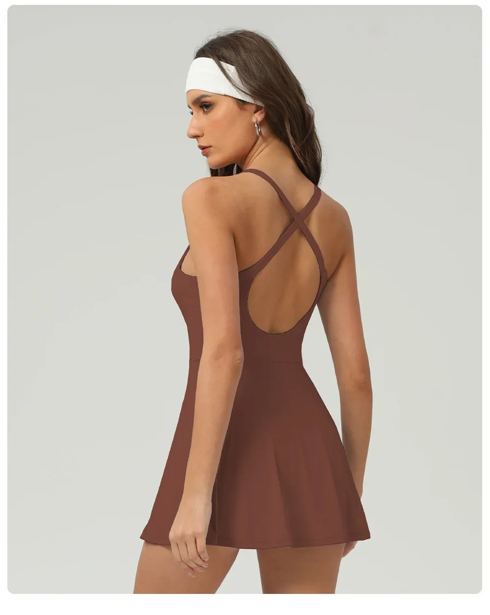 Ice Sensation Tennis Dresses Women Summer Breathable Slim Sport Active Dresses Outdoor Soft Yoga Golf  Workout Clothes 2025