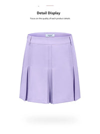 TTYGJ New Golf Skirt Women Spring Autumn Fashion A-lined Skirt Ladies Outdoor Sports Skorts Casual Golf Wear with Inner Shorts
