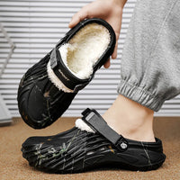 Men's Winter Outdoor Slippers Detachable Warm Furry EVA