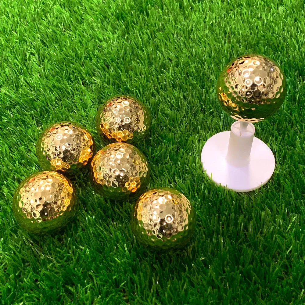 Golf Plated Balls Double Layer Competition Balls Gold Plated Balls Gift Balls Gold Plated Silver Plated Blue Plated Powder Balls - Buy online at  Vibe In Cart.