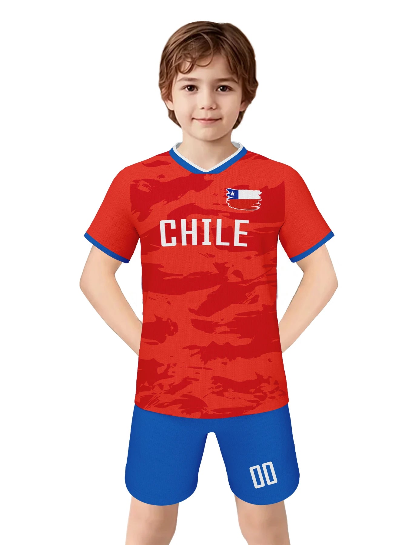 Custom Chile Soccer Jerseys for Kids Personalized Soccer Uniforms with Name Number Football Shirts Shorts Set for Boys Girls - Buy online at  Vibe In Cart.