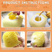 Dog Bathing Brush Pet Massage Brush Shampoo Dispenser Soft Silicone Brush Rubber Bristle for Dogs and Cats Shower Grooming Tool - Buy online at  Vibe In Cart.