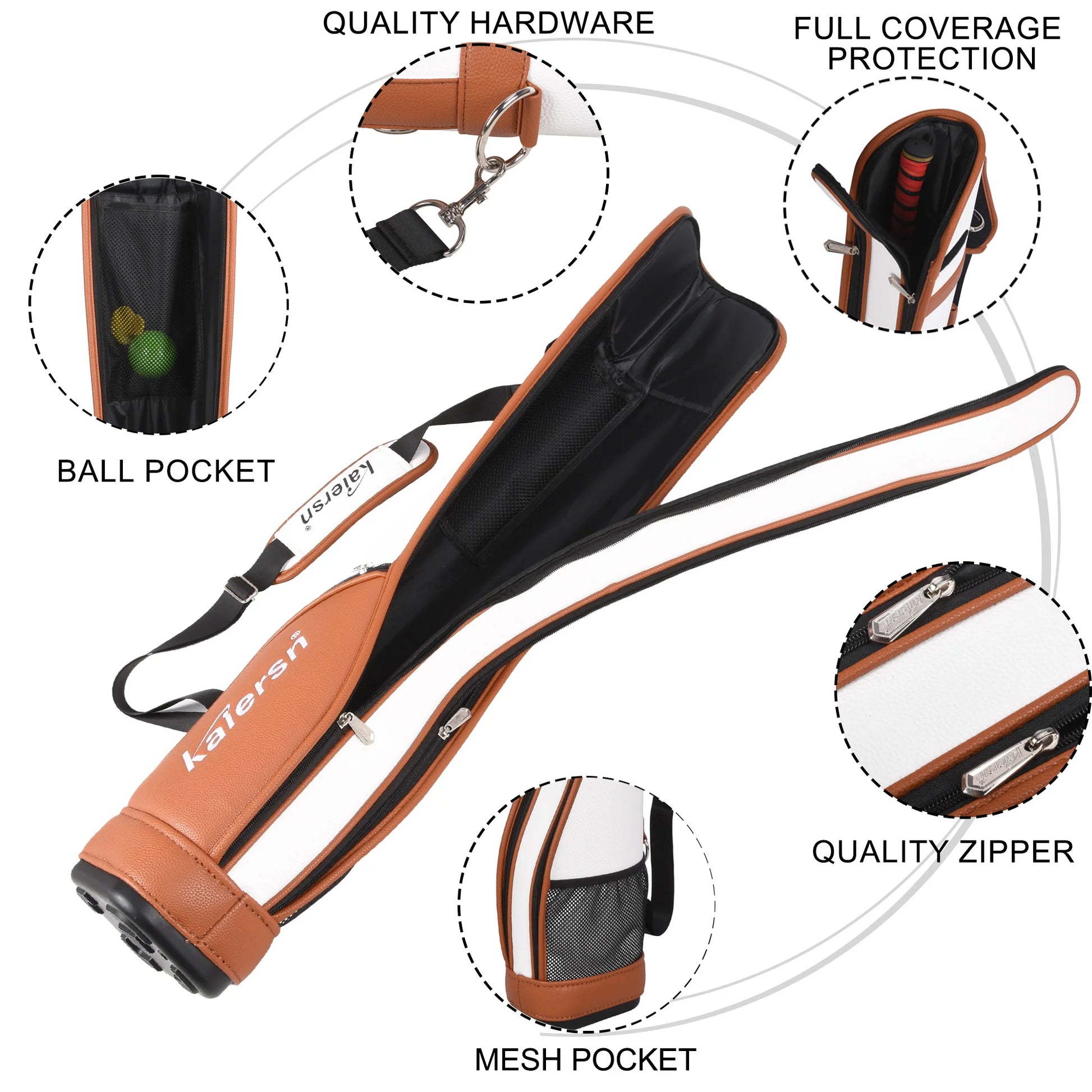 Right Handed Unisex 10-Piece Golf Set with Bag and Accessories